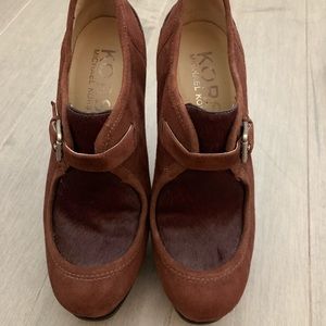 Michael Kors Suede Burgundy